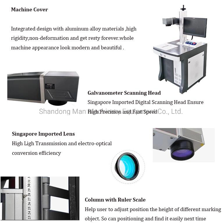 3D UV Marking Machine with New Enclosed Cover for Metal and Nonmetal