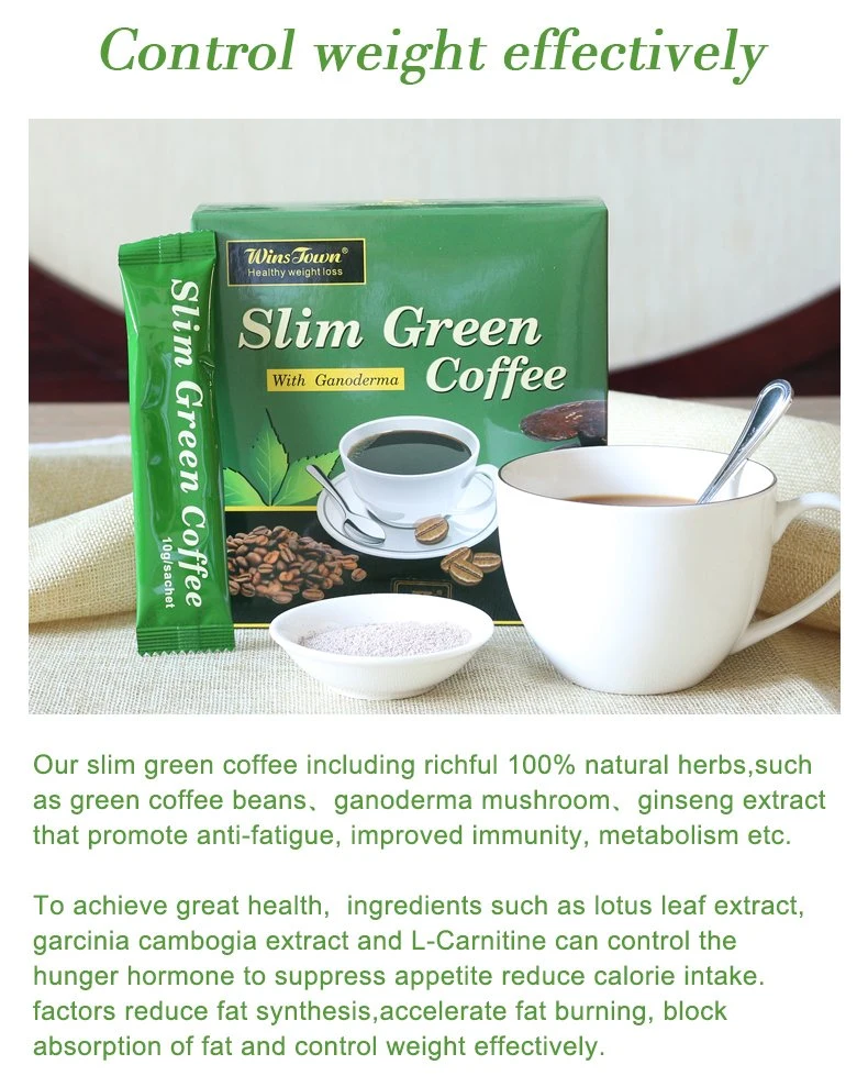 Slim Green Coffee with Ganoderma Private Label Coffee Instant Coffee Weight Loss