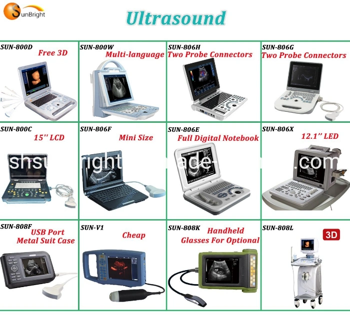 Ce China High Quality Hot Sale Mobile 3D Ultra Sound Machine Trolley Ultrasound with 2 Probes