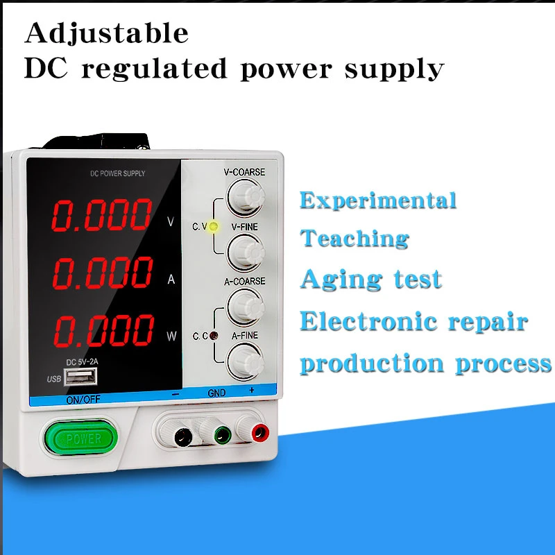 100V/3A Four-Digit DC Regulated Switching Power Supply for Notebook Repair Laboratory Test