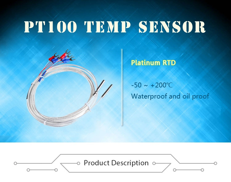 Class a 3 Wire PT1000 PT-100 PT 100 Probe PT100 Rtd Temperature Sensor