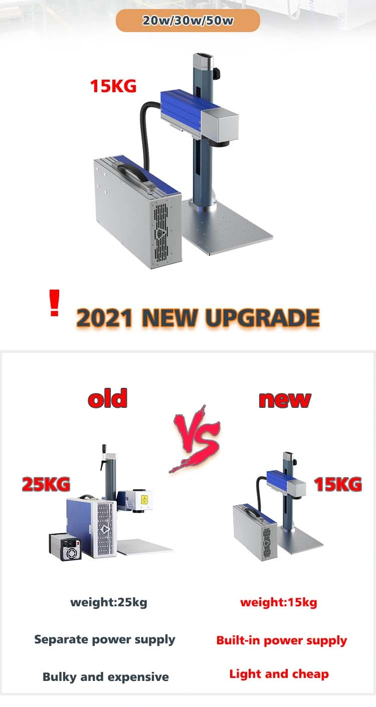 Cheap 20W 30W Mini Portable Desktop Fiber Laser Metal Marking Machine for Vin Number