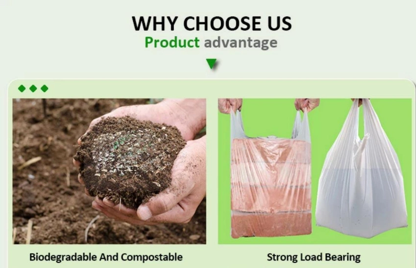 Biodegradable Trash Bag, Kitchen Garbage Bag, Biodegradable Garbage Bag, Compostable Rubbish Bag