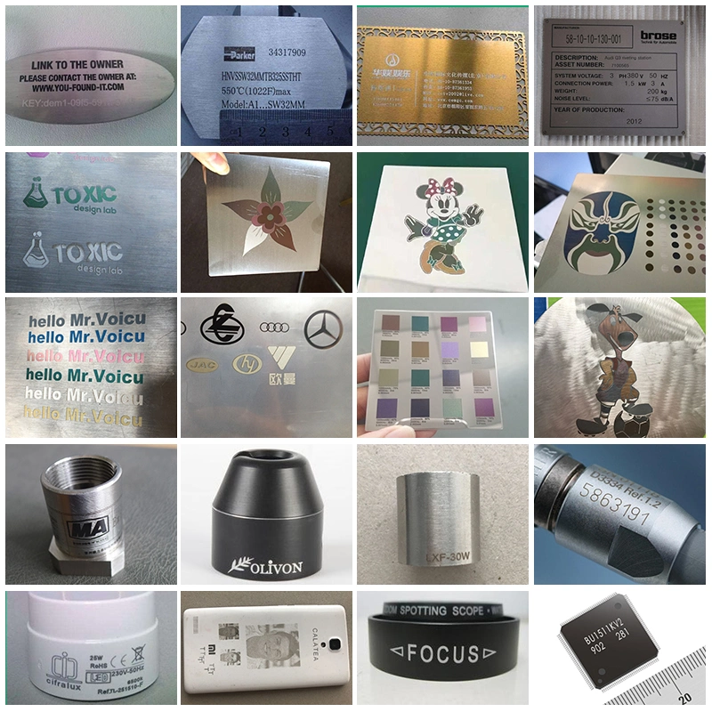 20W Portable Fiber Laser Marking Machine Engraving Machine with Raycus Fiber Laser Source