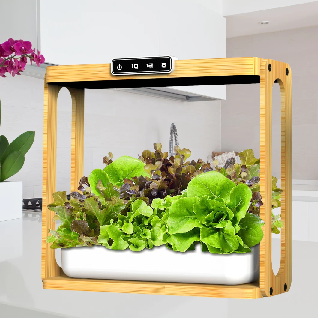 Smart Indoor Garden Herb Vegetable Planter Kitchen Home Appliance with LED Grow Light