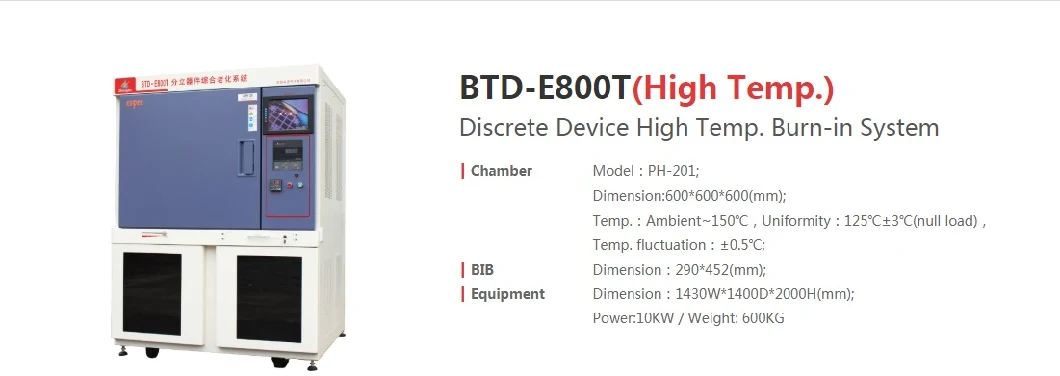 High Temperature Cfol/Ifol/Discrete Device High Temperature Power Burn-in Test System
