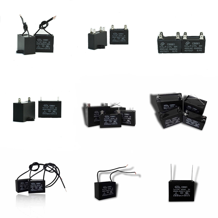 Plastic Case 220 VAC CBB61 Fan Capacitor for Ceiling Fan