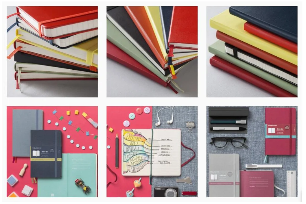 High Quality Custom Moleskine PU Leather Cover Notebook for Gifts