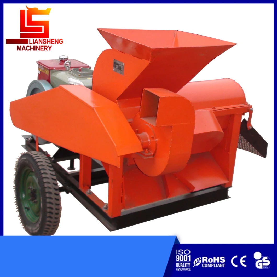 Comes with Diesel Engine Power Corn Thresher Corn Hull Grain Core Bran Separator