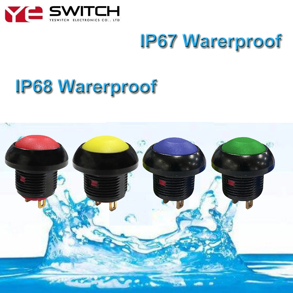 12mm IP67 IP68b Waterproof&Dustproof Illuminated Push Button Switch