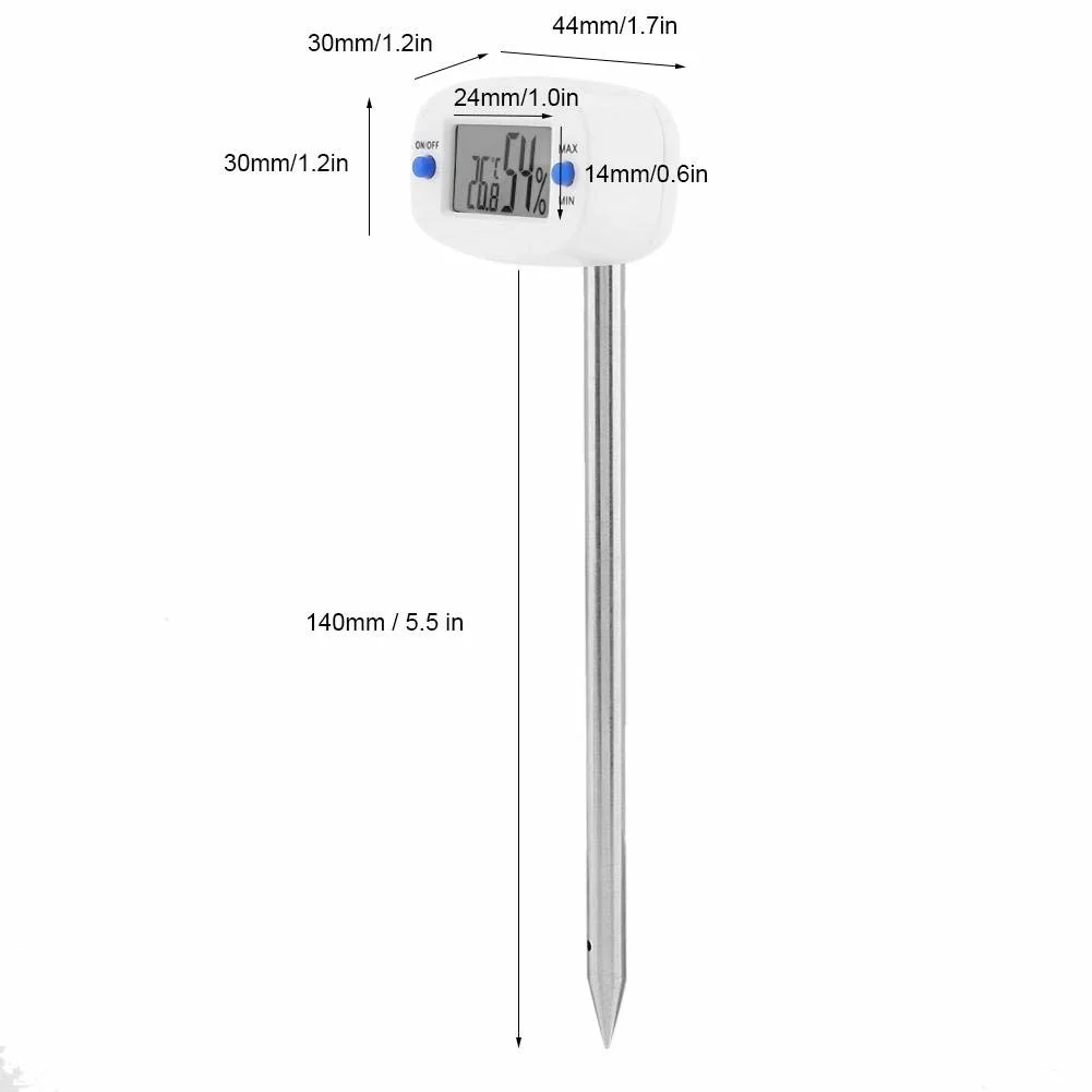 Mini Probe Electronic Temperature and Humidity Probe Soil Thermometer and Hygrometer