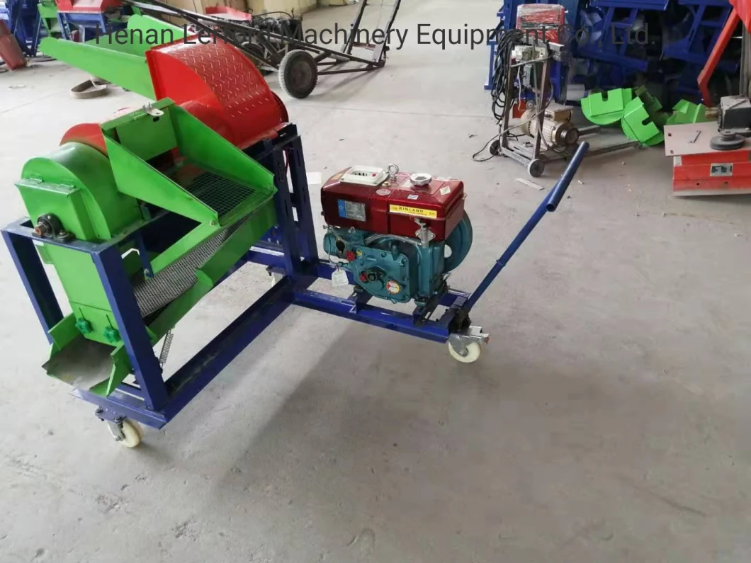 Diesel Engine Portable Sorghum Soybean Multi Crop Paddy Rice Wheat Maize Peeler Corn Sheller Thresher Machine