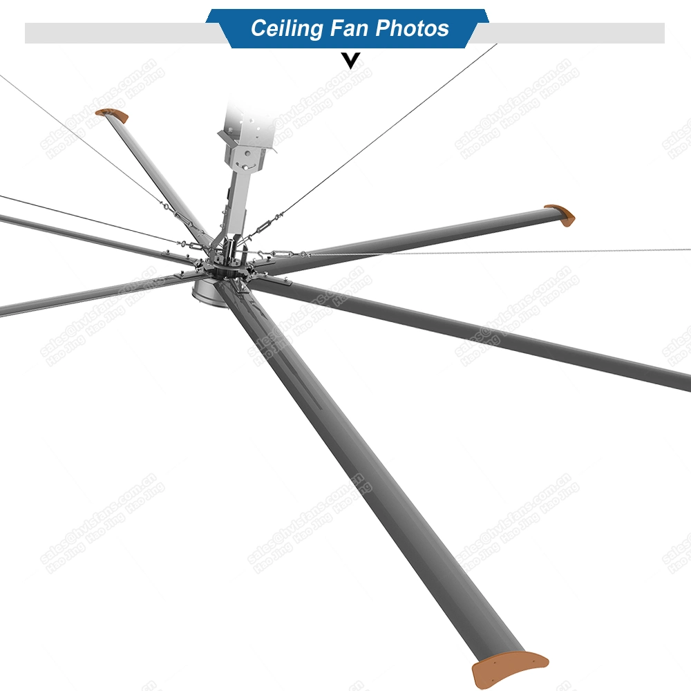 3.7 Meters Hvls Energy Saving Large Industrial Ceiling Fans with Permerment Magnet Motor