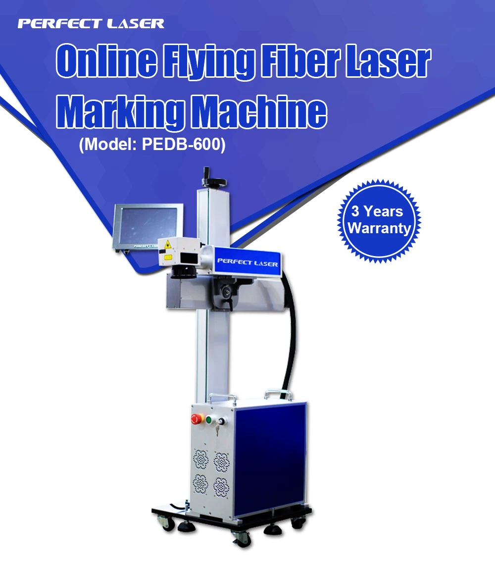 High Speed on Line Flying 20 Watt Fiber Laser Marking Machine for Sale Price