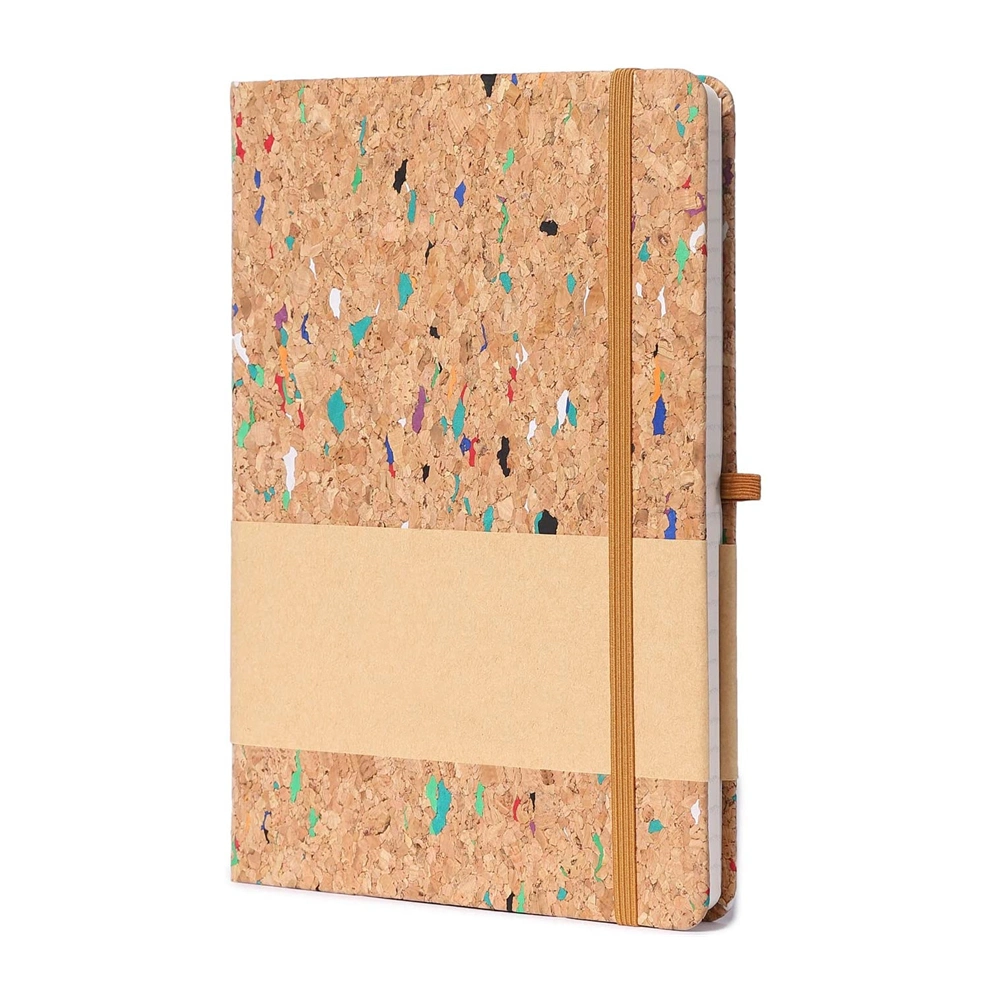 Promotion Journal Stationery School Planner PU Leather Diary A5 Custom Logo Cork Notebook