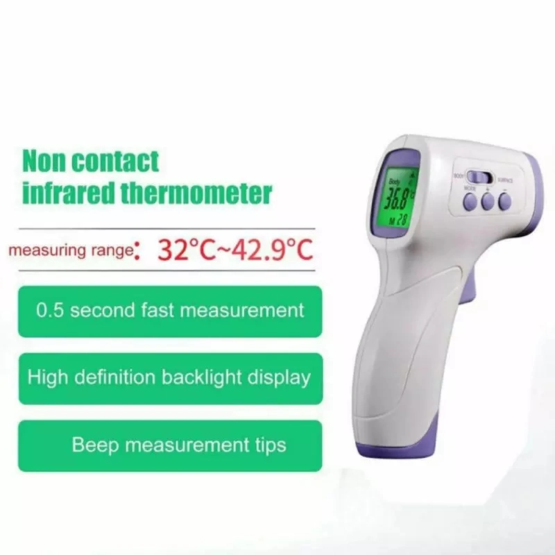 Surface of Objects Temperature Sensor Smart Non-Contact Forehead High Precision  LCD Display Thermometer