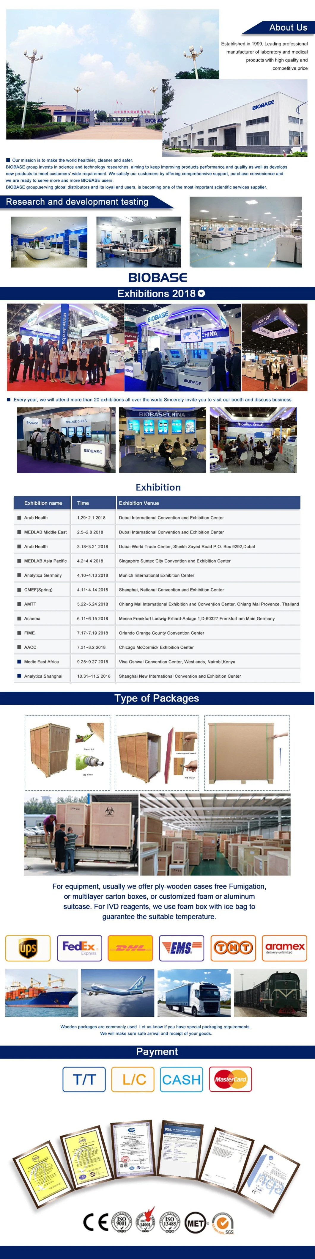 LED Display Large Capacity Medical Incubator Low Temperature Platelet Incubator with UV Lamp