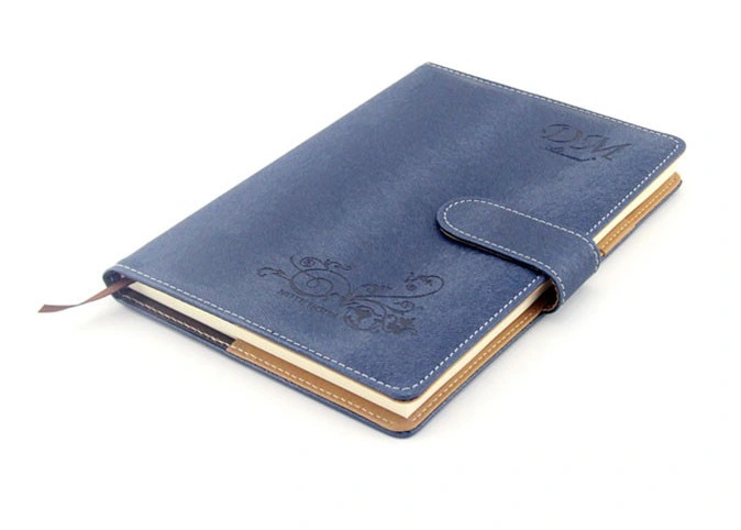 A5 Size Notebook Gift Notebook with Leather Case Hot Printed Logo Good Quality