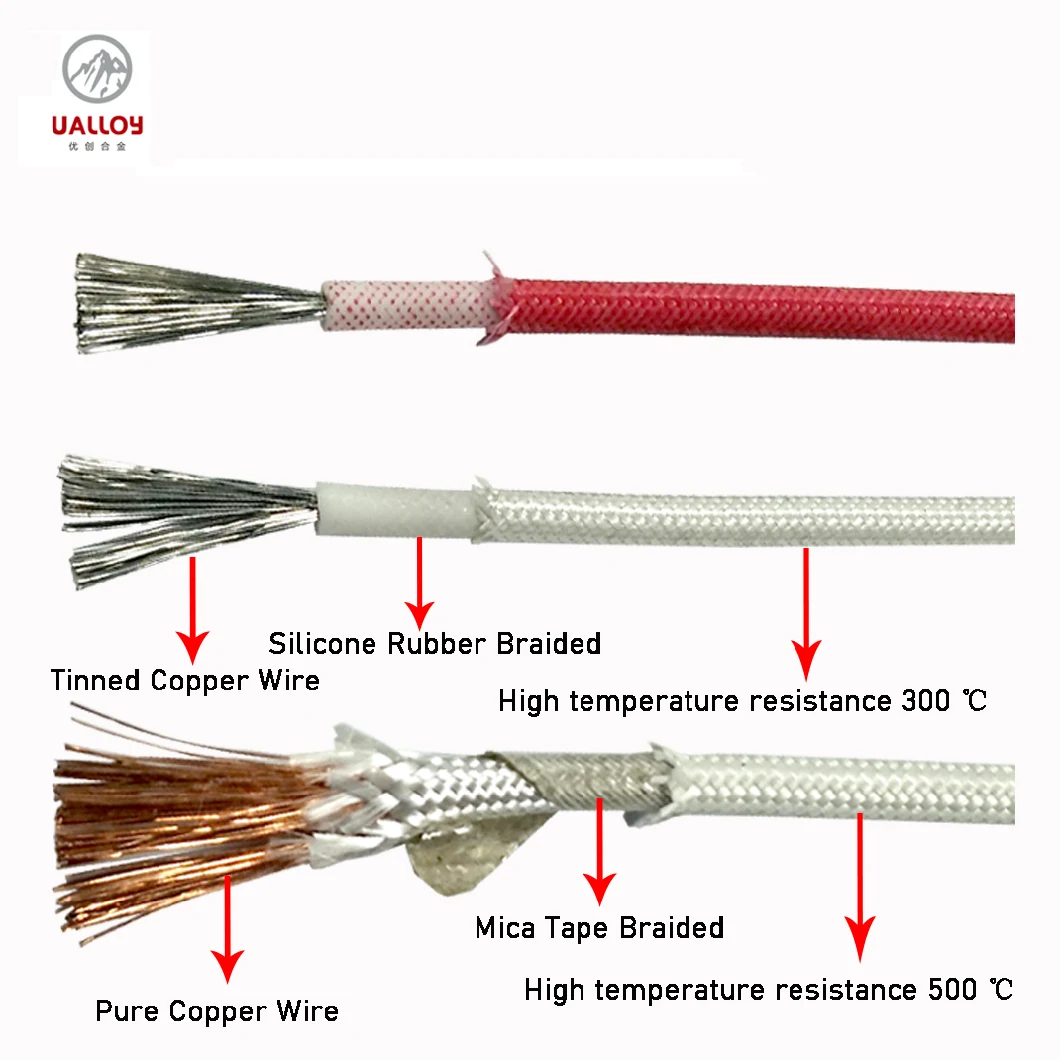 Silicone Heating Cable High Temperature Wire for Temperature Sensor