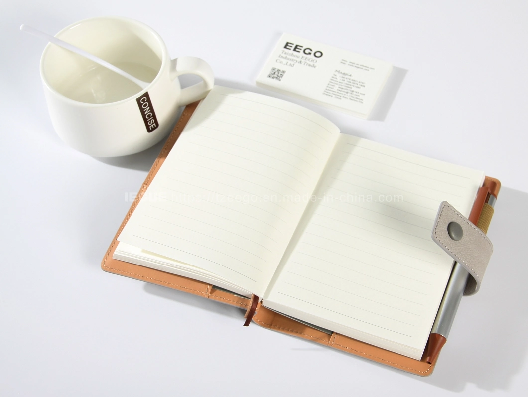 Wholesale Custom Printing Coated Journal A5 PU Leather Notebook