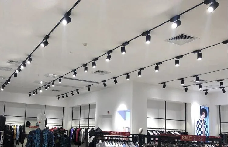 Energy Saving Lamp Clothes Shop 20W LED Track Light Flicker-Free LED Ceiling Spotlight