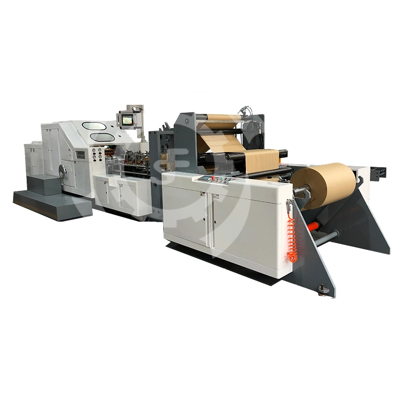 Square Bottom Kraft/Craft Paper Shopping Bag Making Machine for Food Paper Bag Bread Paper Bag