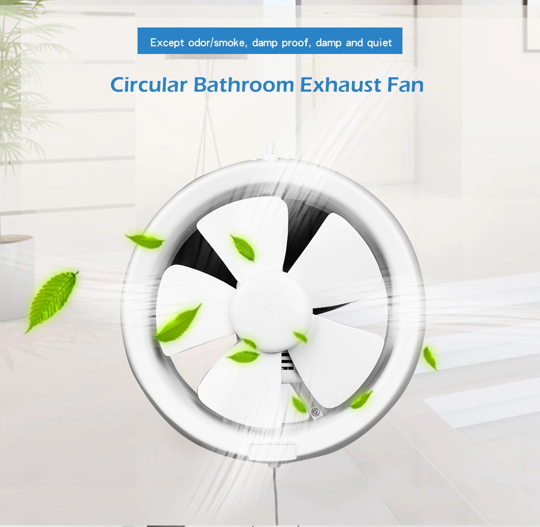 Kitchen Ceiling Sidewall Shutter Small Window Timer Switch Exhaust Fan