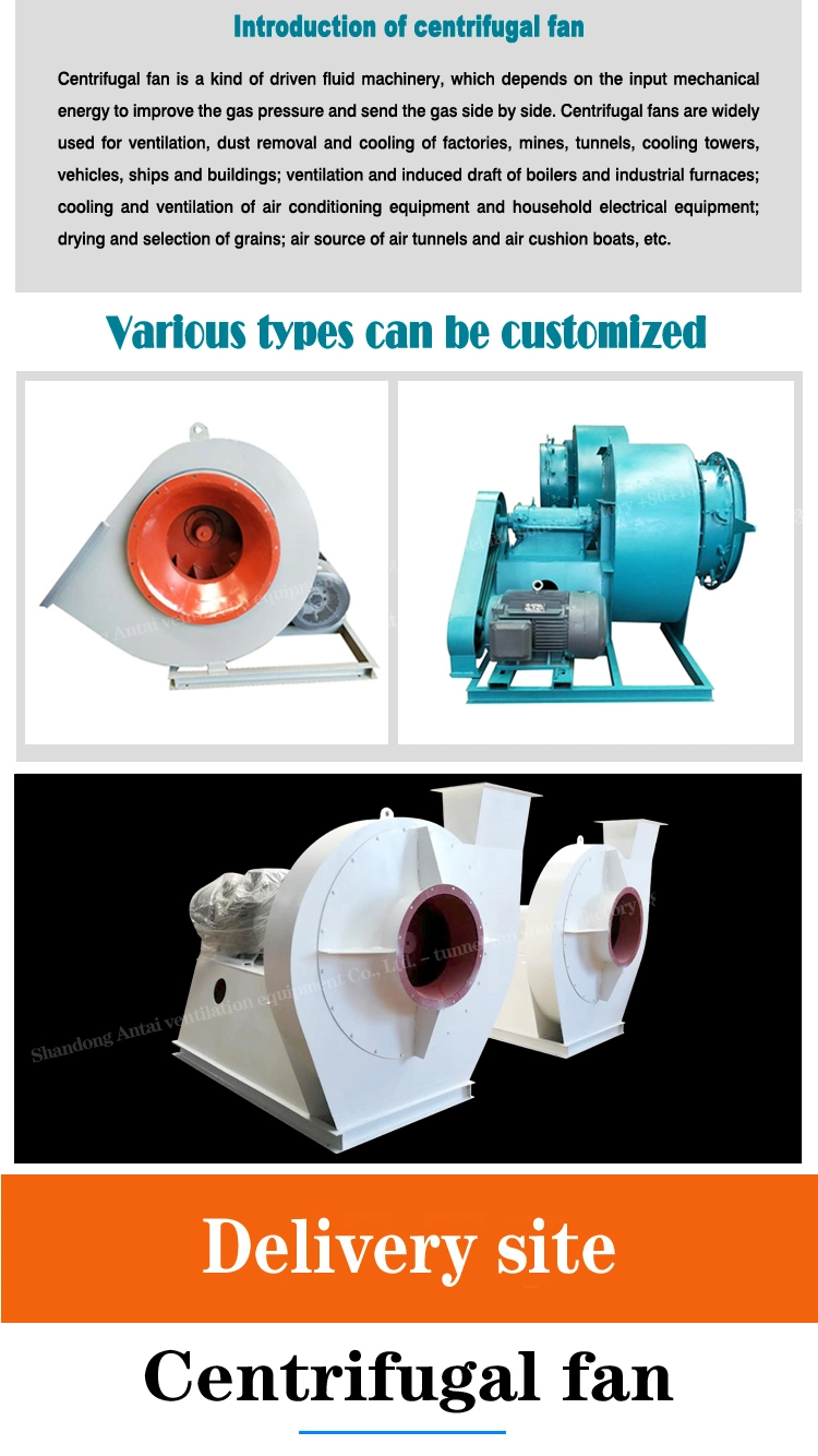 Centrifugal Exhauster Fan/Low Noise 1200 Centigrade High Temperature Fan Blower