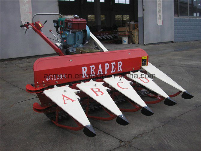 Factory Price Soybeans Harvester Gear Drive Mini Rice Reaper