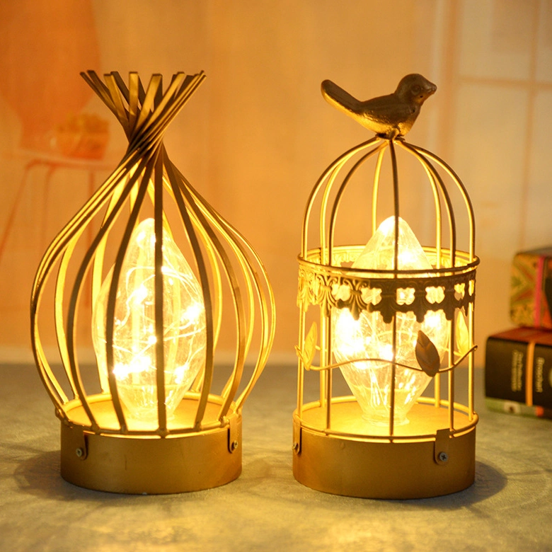 Metal Pendant Lamp Bird Cage Ceiling Light Bedroom Chandelier Living Room Lighting Fixtures for Wall Decoration