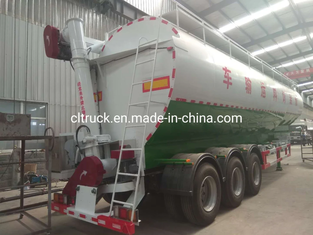 Clw 57000liters 28tons Electrical Driving Bulk Feed Trailer with Auger for Chicken and Pig Feed