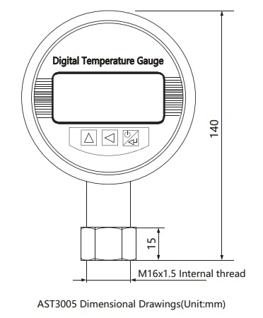 Low Power Consumption Digital Temperature Gauge for Temperature Measurement