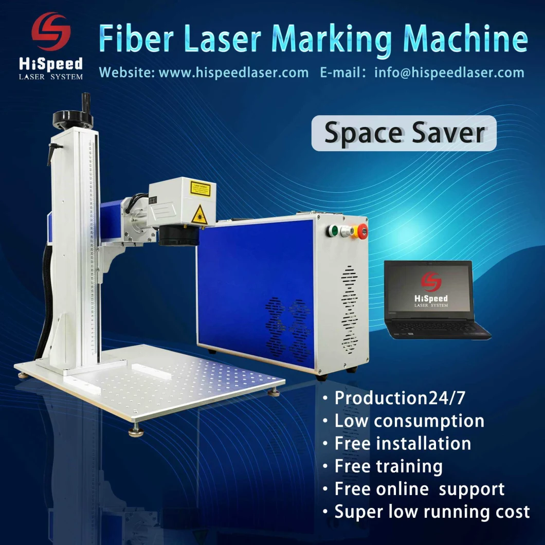 20W 30W 50W Raycus Fiber Laser Marker Full Enclosed CNC Fiber Laser Marking Machine for Metal Plastic Materials