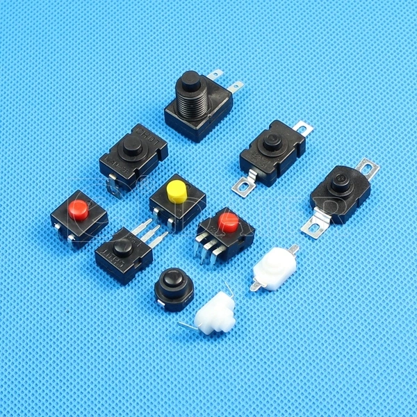 10A 26mm off- (ON) Plastic LED Momentary Push Button Switch