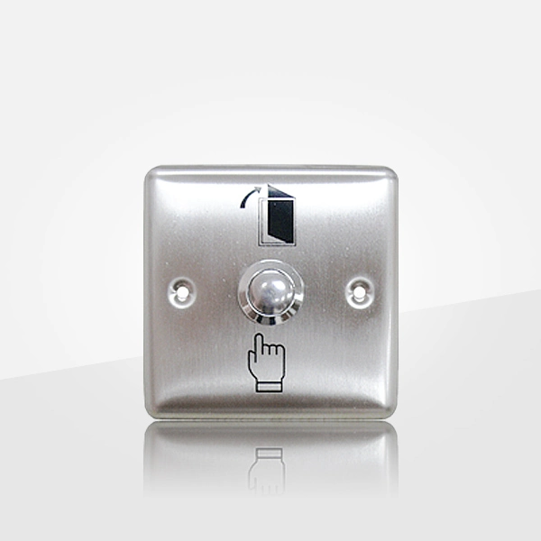 Exit Push Button Has Stainless Steel Panel and Nickel-Plated Copper Button (POC4040)