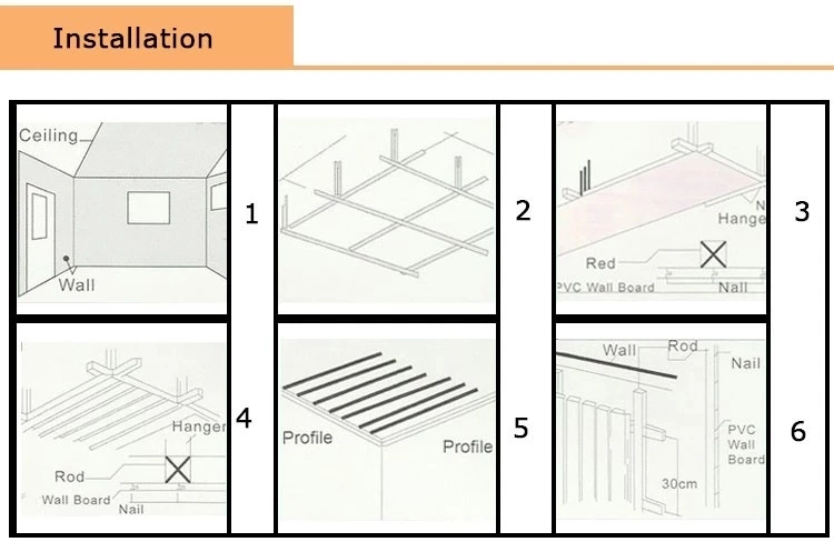 Apartment Indoor Water Resistant PVC Ceiling Panel Plastic WPC Indoor Wall Panel Ceiling