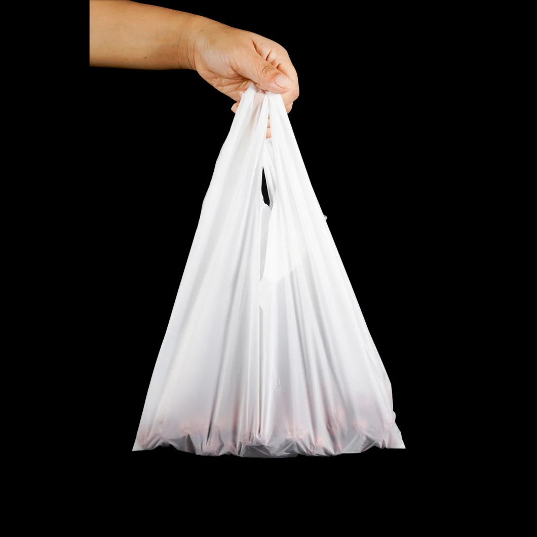 Cornstarch Made Biodegradable Supermarket Plastic Carry Shopping Bags