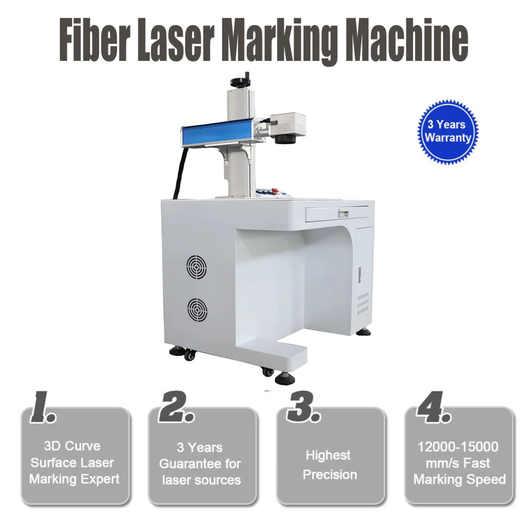 20W Fast Speed Metal CNC Laser Marking Machine, Fiber Laser