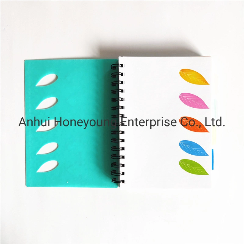 Eco-Friendly Spiral Notebook Recycled Notebook with Colorful Dividers