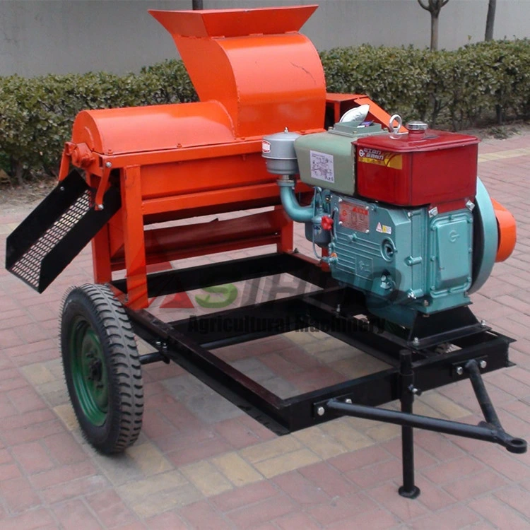 Mobile Diesel Engine Drive Maize Sheller Machine/Corn Thresher/Corn Threshing for Sale