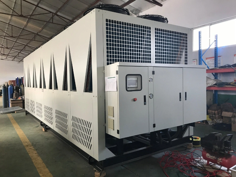 Industrial Big Water Chiller with 8 Air Fans Screw Type