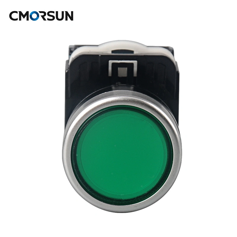 Cmorsun Push Button Switch Waterproof with Illuminated Flat Head Push Buttons