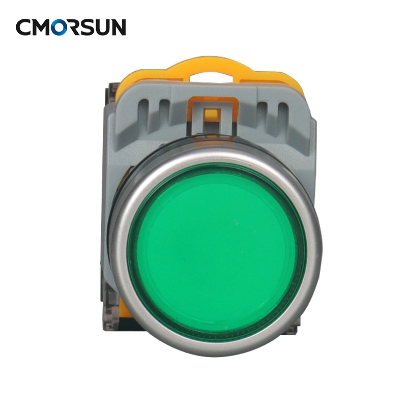 Cmorsun La38 22mm Latching Self-Locking Latching Push Button Switch 1no 1nc Momentary Push Button Switches