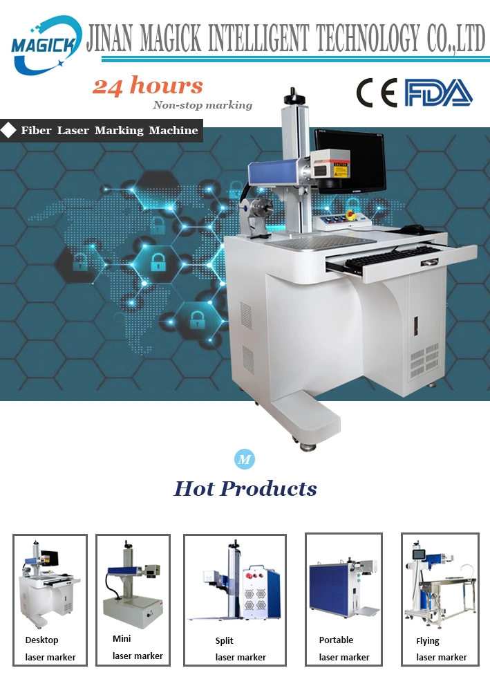 20W/30W/50W/100W Fiber Laser Marking Machine Price Laser Marker on Metal