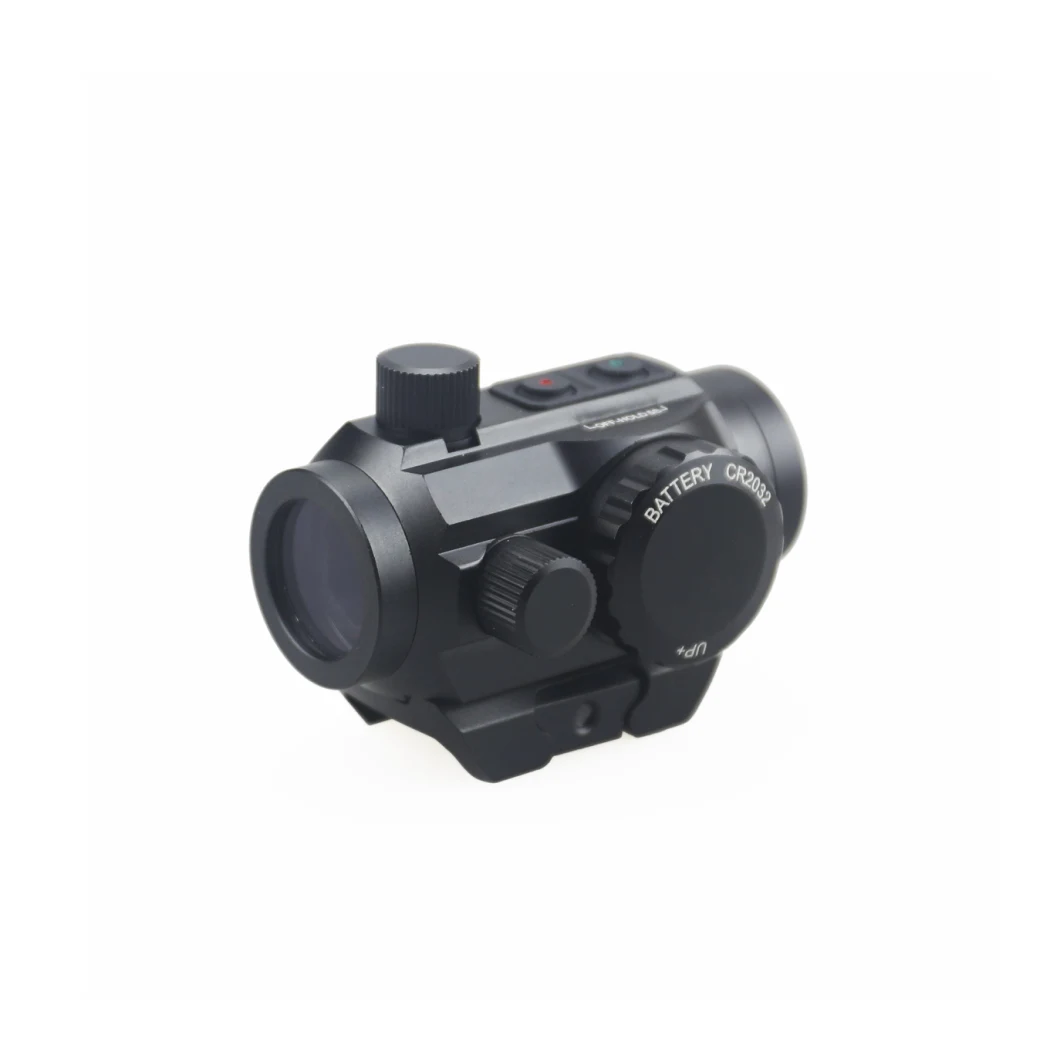 Erains M1al Style 4-5moa Tactical Compact Scope Enclosed 1X28 Top Buttons Switches and Riser Mount Included Red and Green DOT Sight