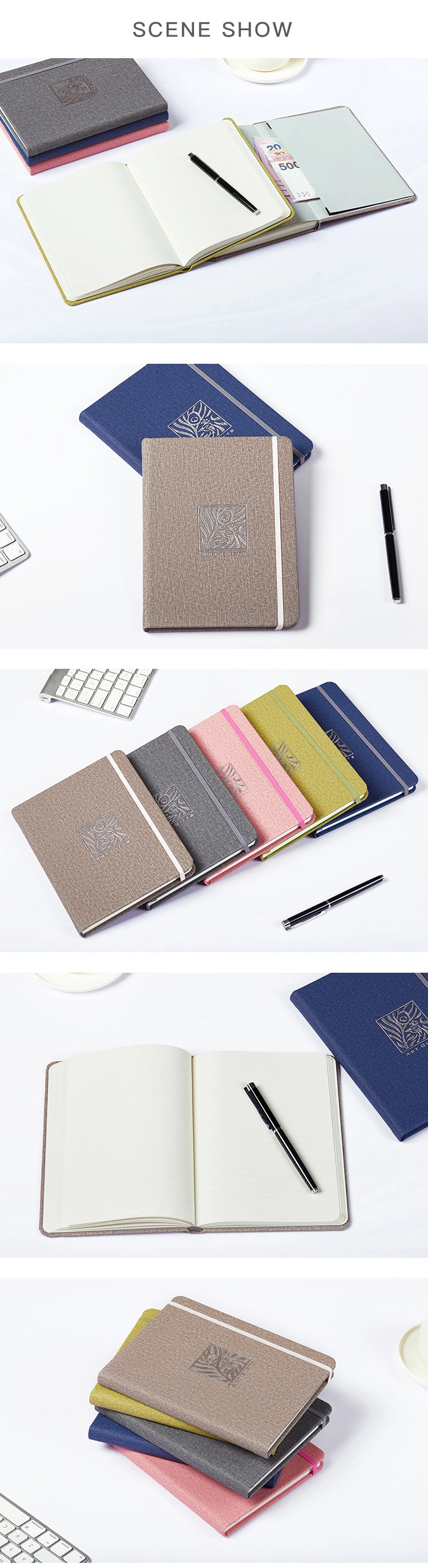 Custom Luxury PU Leather Journal Notebook (153mm*208mm)