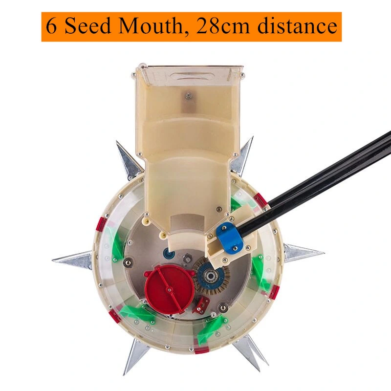 Hand Push Rolling Vegetable Seed Planter Which 12 10 8 6 Transparent Mouths Adjustable