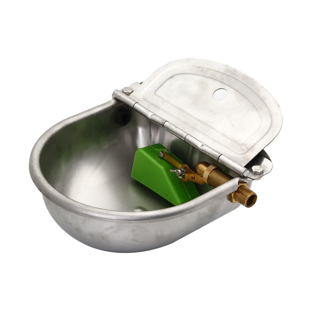 Automatic 304 Stainless Steel Water Bowl, Water Trough for Small Animals, Dogs, Pets