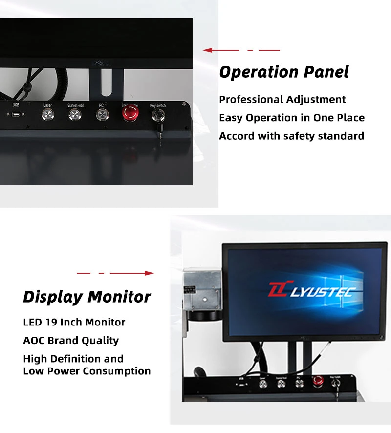 Cabinet Fiber Laser Marking Machine 50W