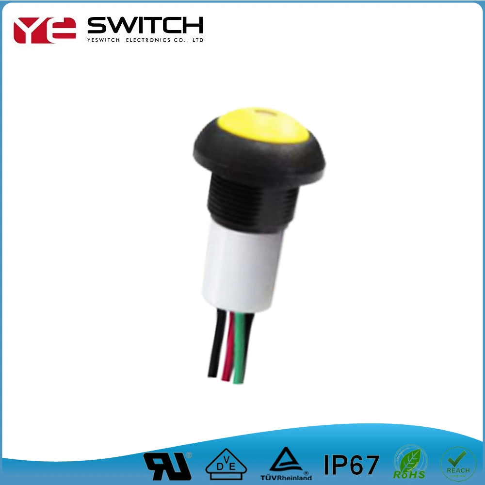 IP68 Waterproof Electronic Momentary Reset Lock LED Illuminated Light Power Switch Micro Touch Push Button Switch